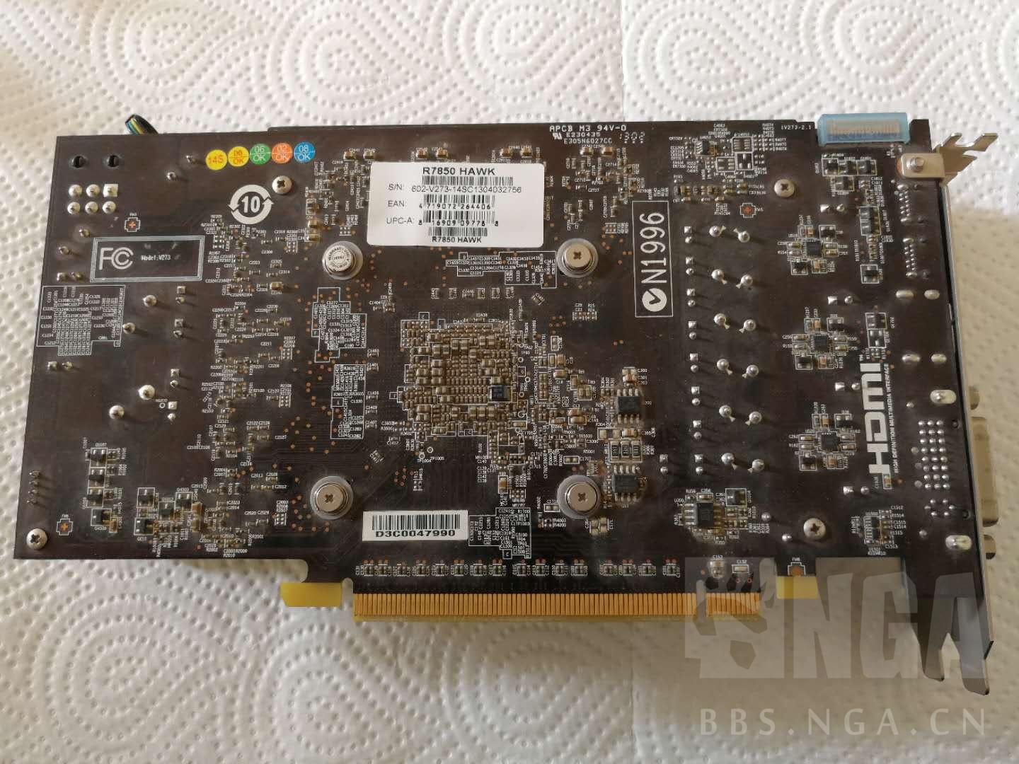 电脑硬件微星r7850hawk2g显卡