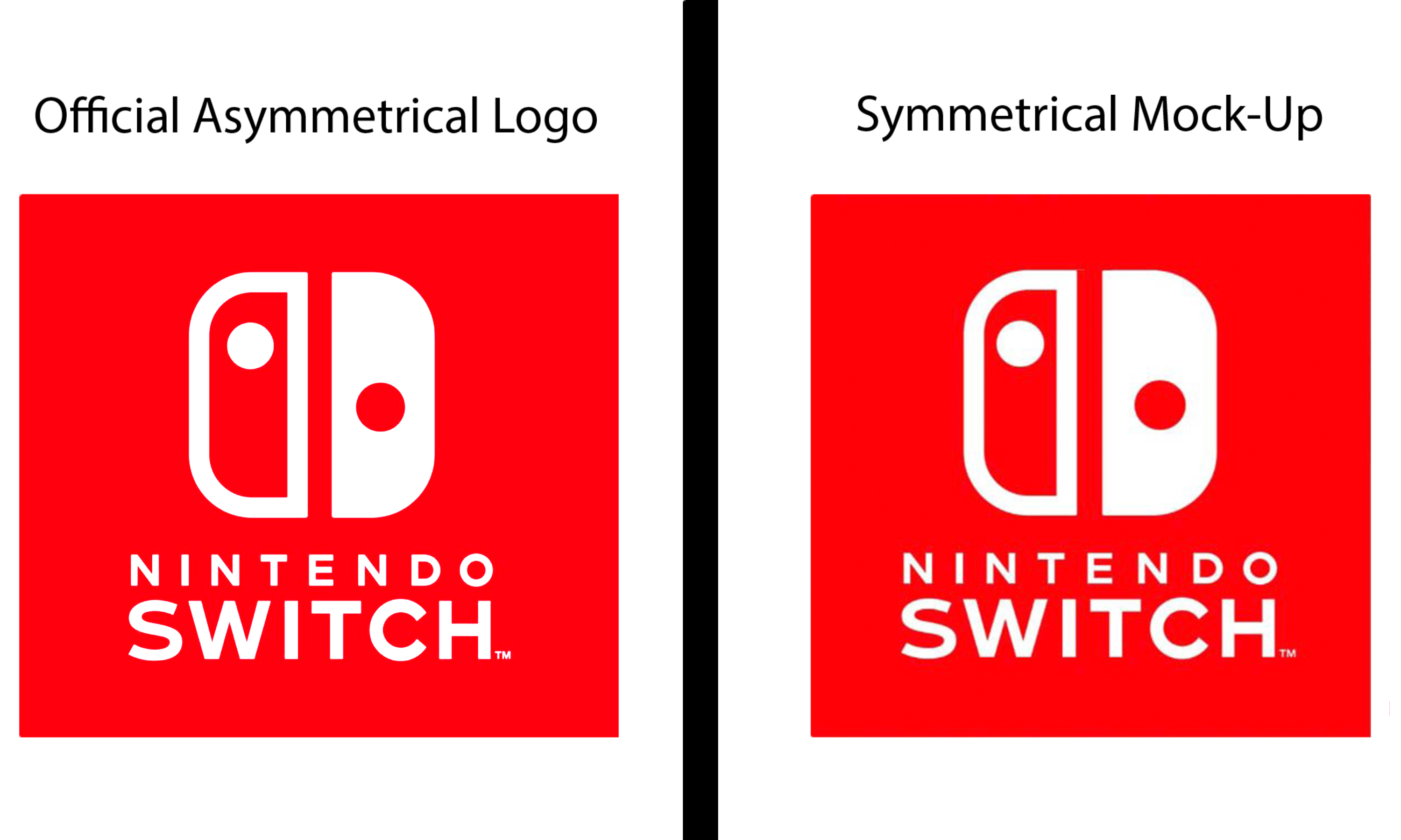 不吐不快强迫症勿进原来switch的logo是不对称的