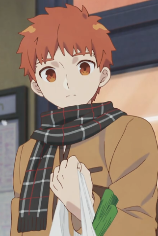 士郎围巾的围法