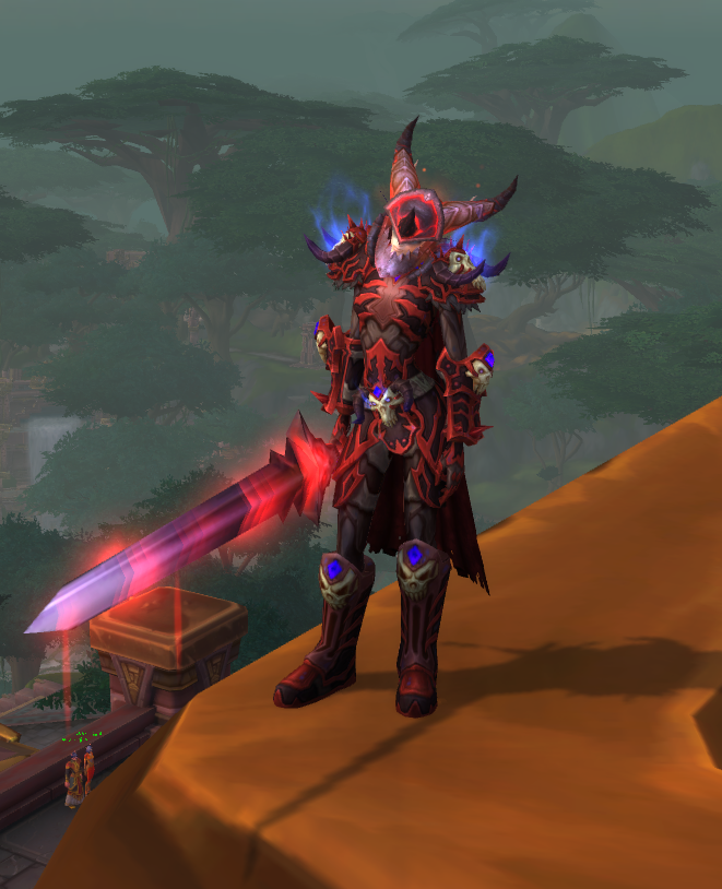 板甲发现了一套血红dk幻化