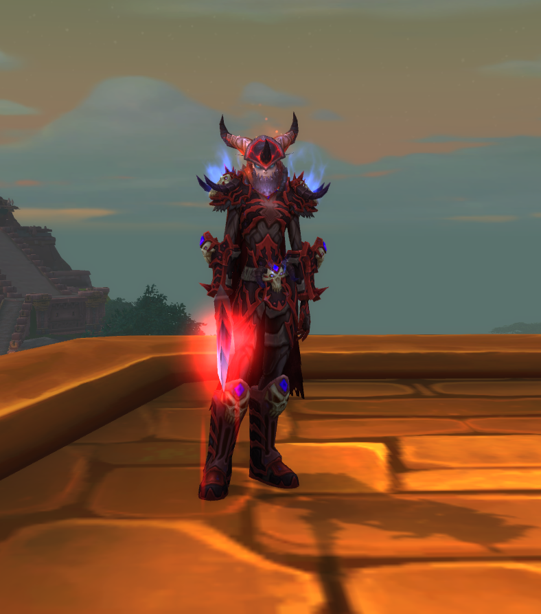 板甲发现了一套血红dk幻化