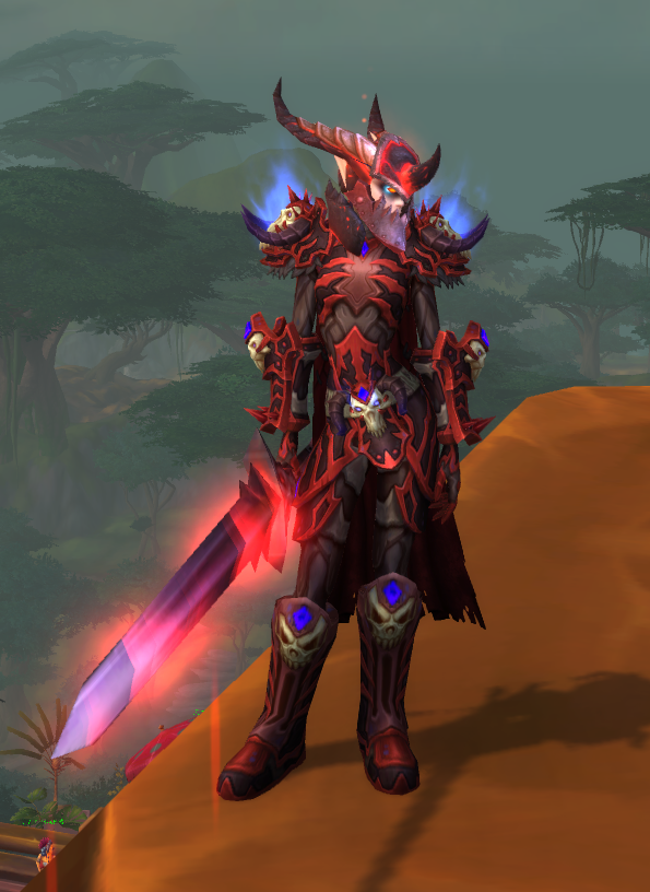 板甲发现了一套血红dk幻化