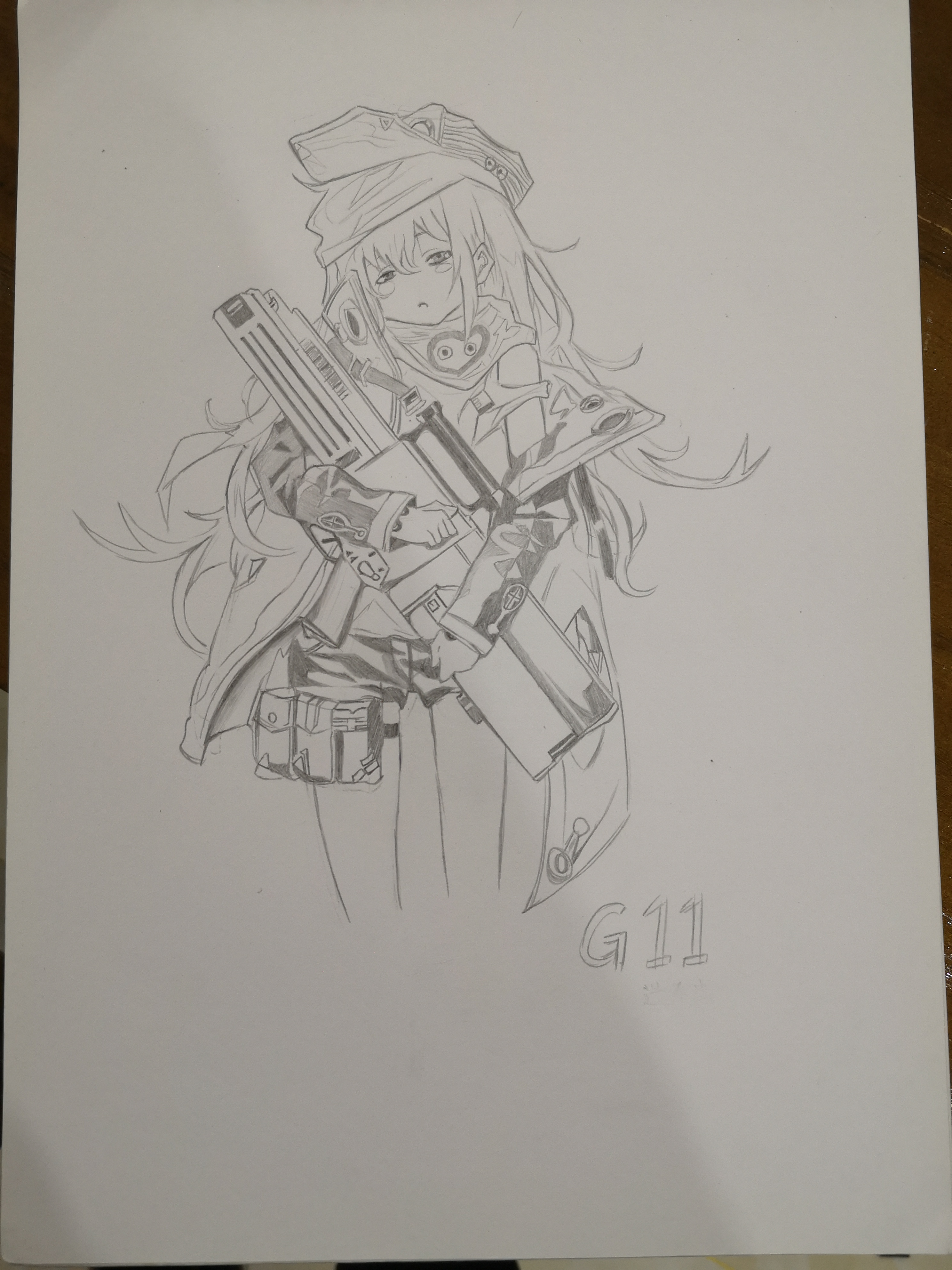 g11立绘临摹?抽不出老婆,那就画一个老婆