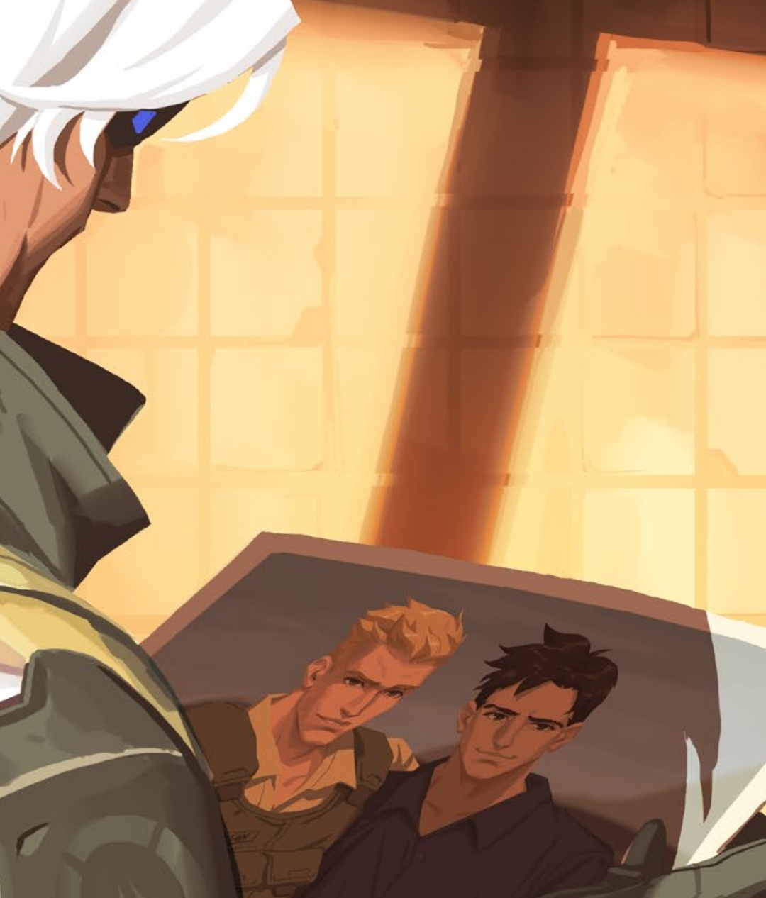 猎空出柜漫画就已经暗示76了,应该不是后来硬加上的设定