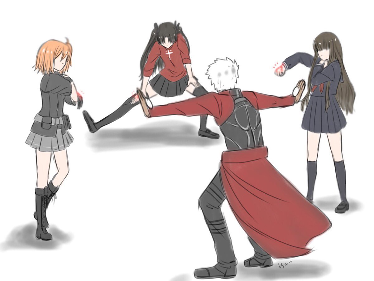 [提问求助]求一张图,就是那个扎比子,咕嗒子和凛一起参加圣杯战争的