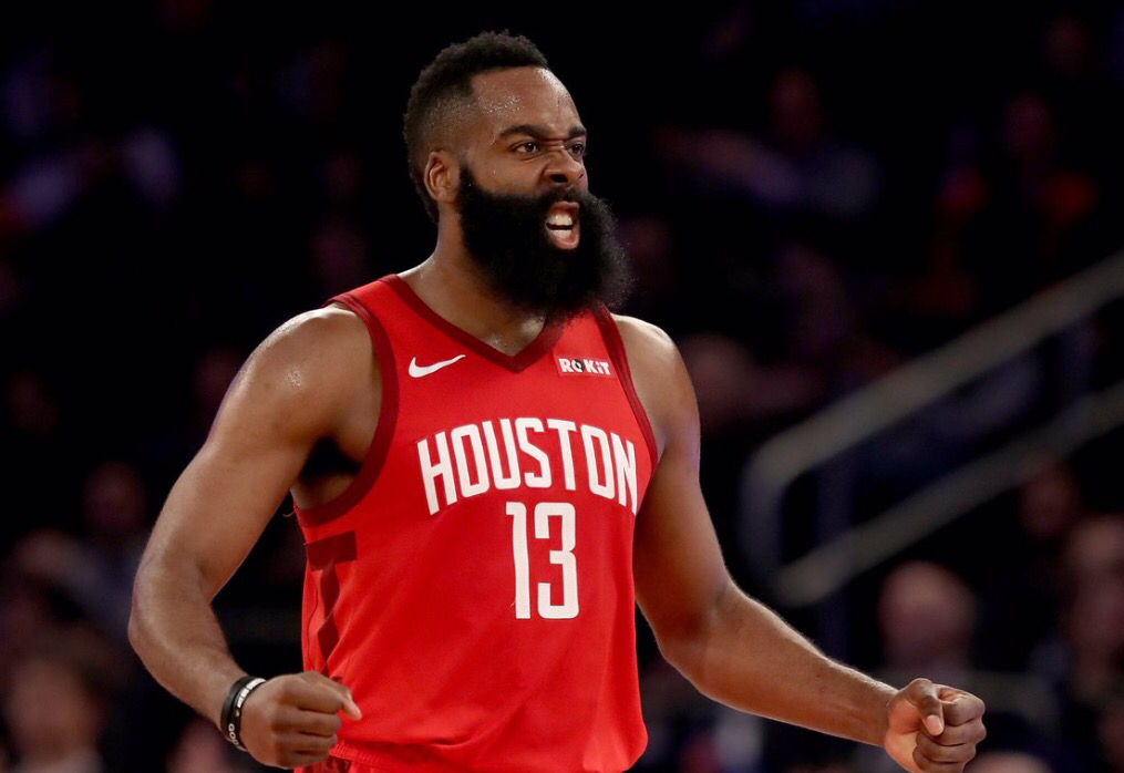 哈登连续26场砍下30 ,独享历史第三