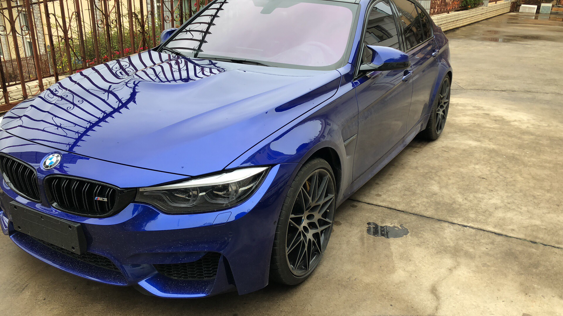 圣马力诺蓝,竞速套m4提车作业