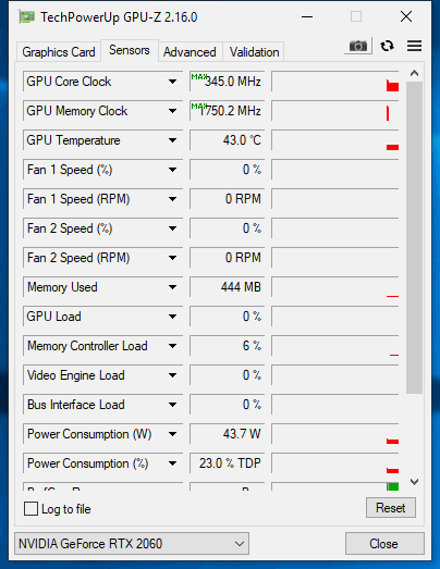 rtx2060 gpu核心频率只有300mhz,最大345mhz 请高人指点下