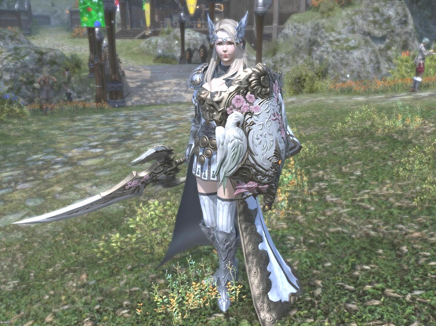 [空手套幻化] 想着去找骑士的剑盾幻化,然后试着换了死宫剑盾然后发现