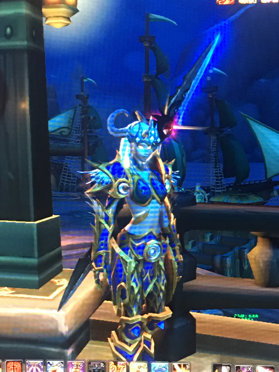 求女光德板甲蓝色或者金色幻化