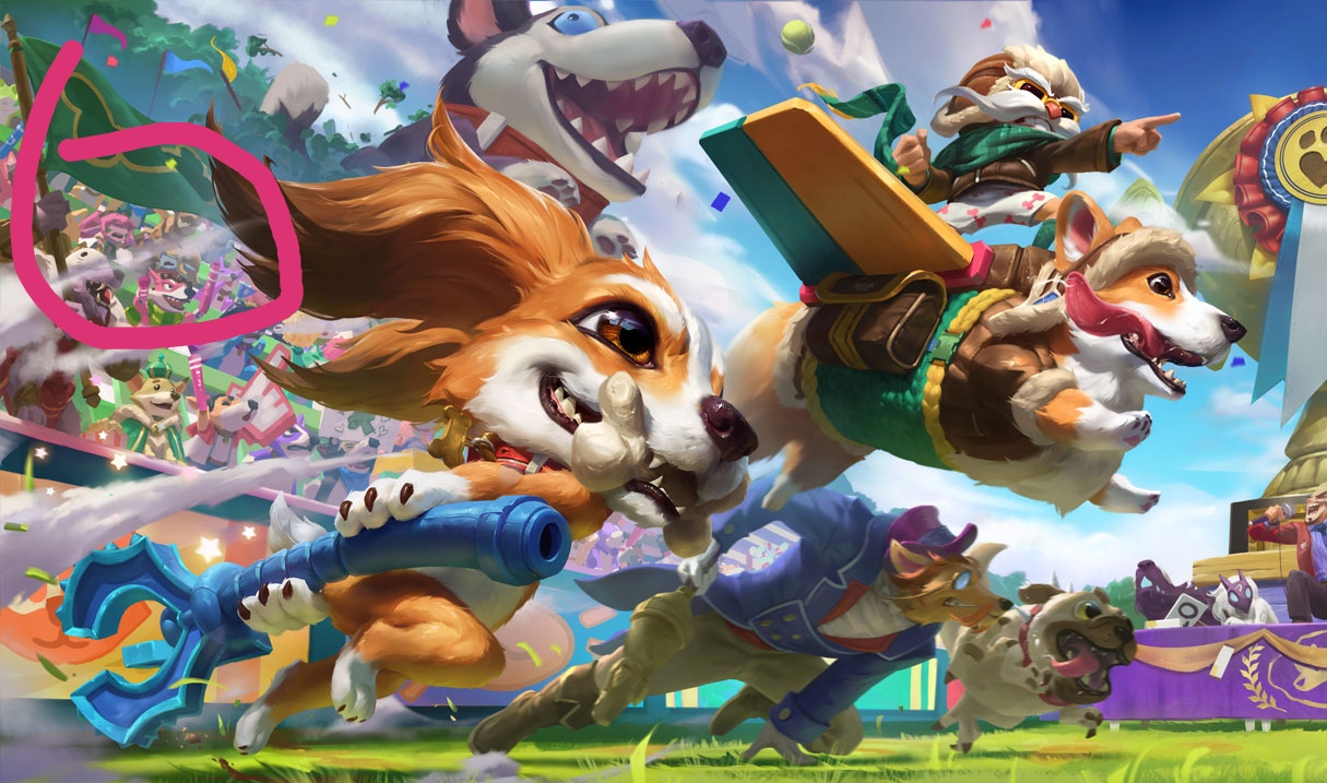 这次猫狗大战皮肤的背景图彩蛋还挺多