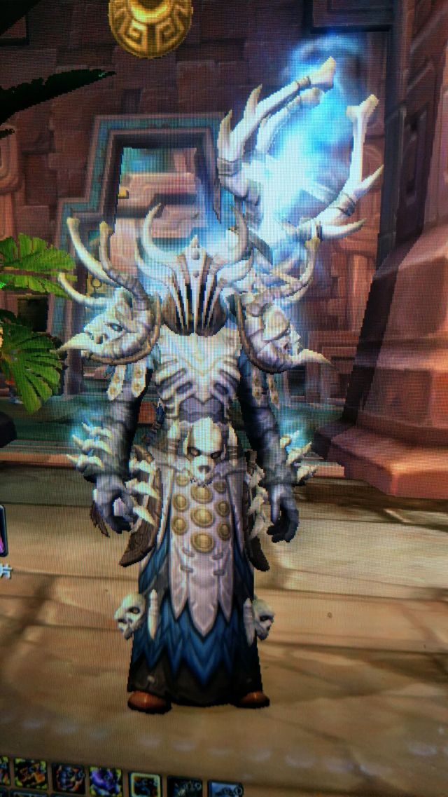 萌新求一兽人术士古尔丹的幻化