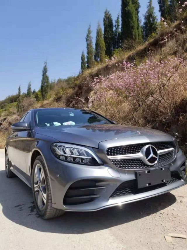 [车版专栏-提车作业] 奔驰c260l 月光石灰色 19款