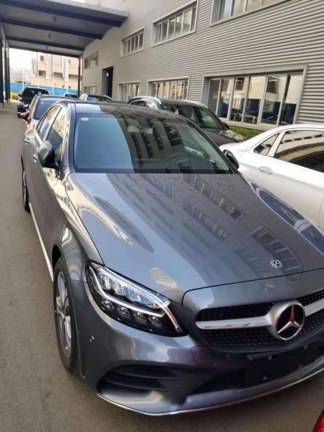 [车版专栏-提车作业] 奔驰c260l 月光石灰色 19款