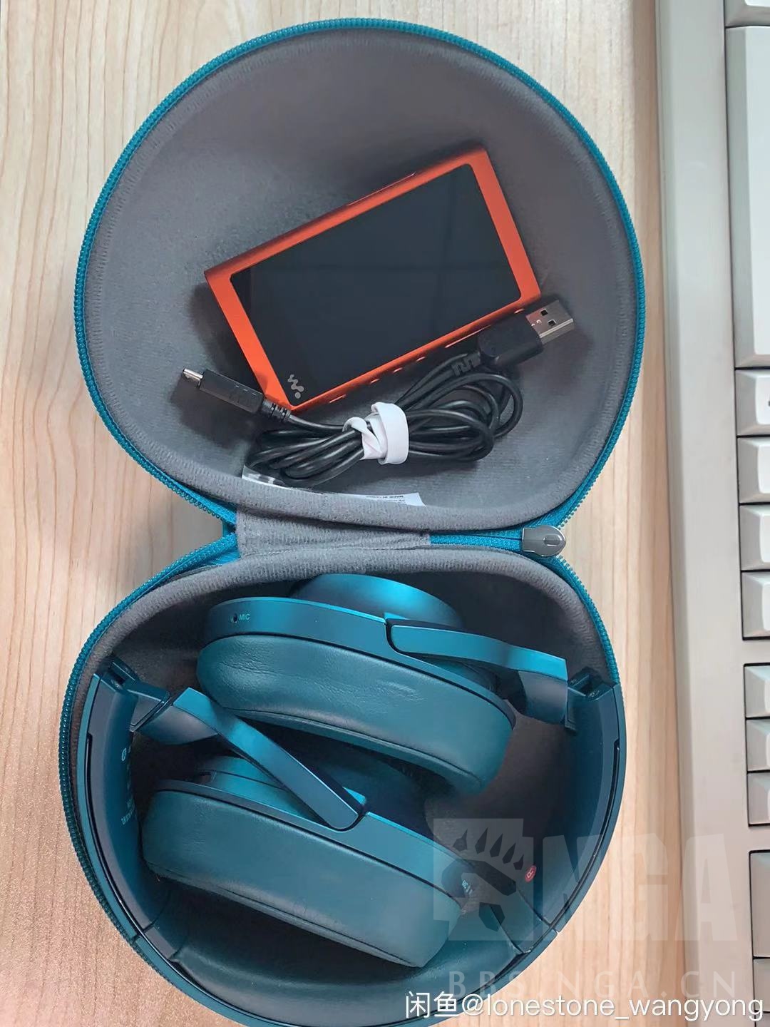 [耳机音响] 索尼a55-nw播放器,100abn无线降噪蓝牙耳机打包