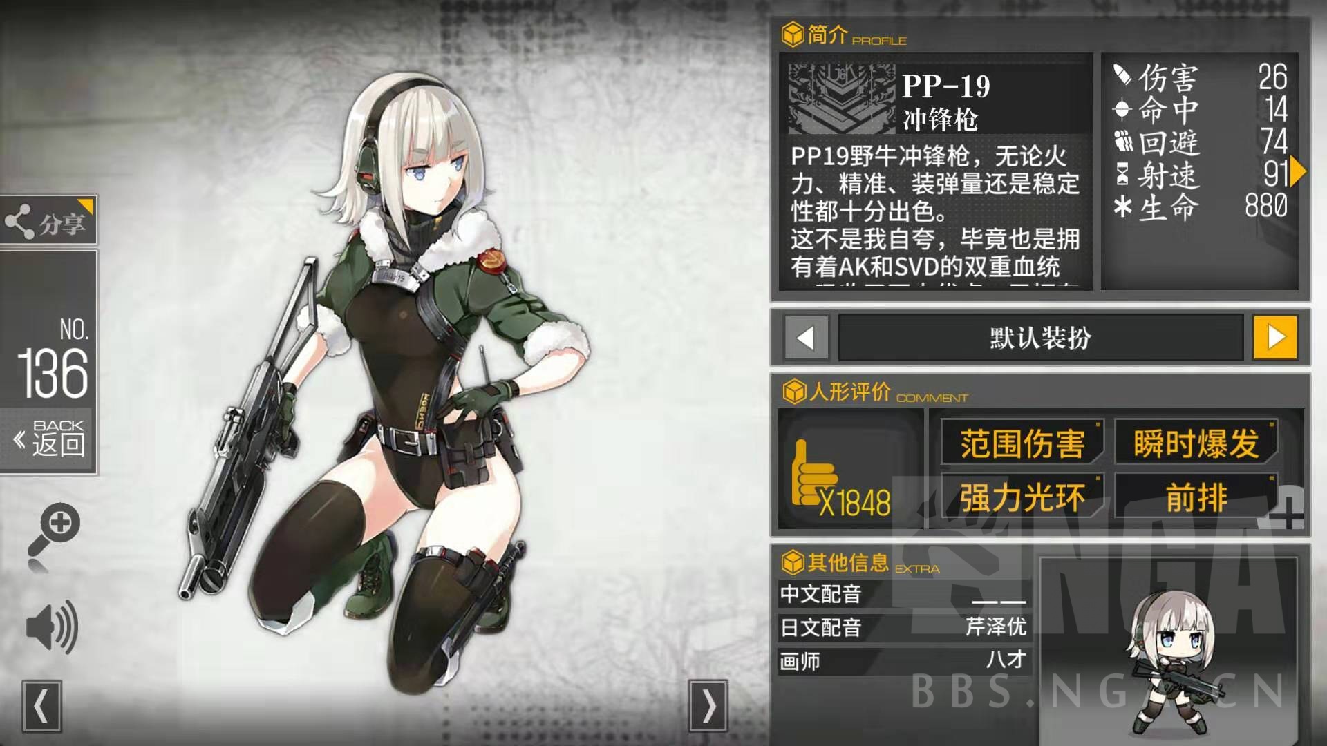 网页游戏综合讨论 少女前线-16lab研究院 [抛个砖头] 野牛还是波波沙