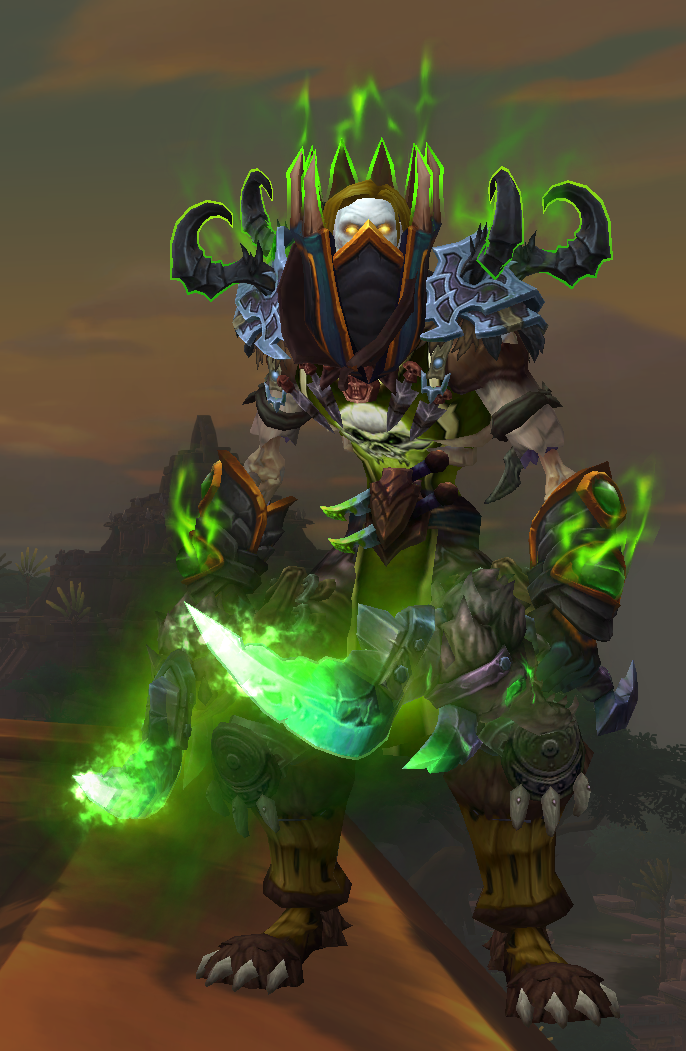 [幻化] 邪能[赞达拉巨魔盗贼]终极幻化(更新黄金幻化以及其他种族试穿