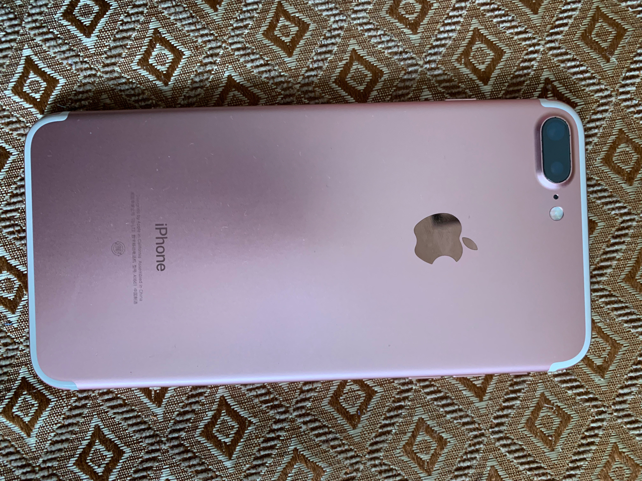 已出国行iphone7p128玫瑰金1850