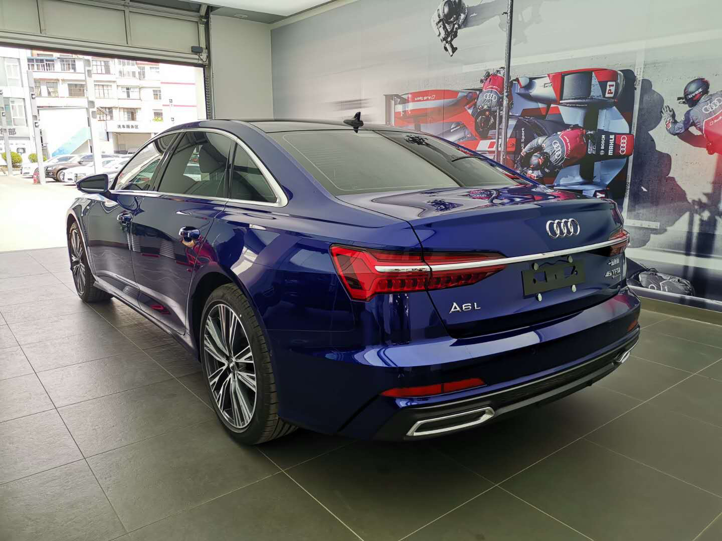 提车作业a6l探索蓝