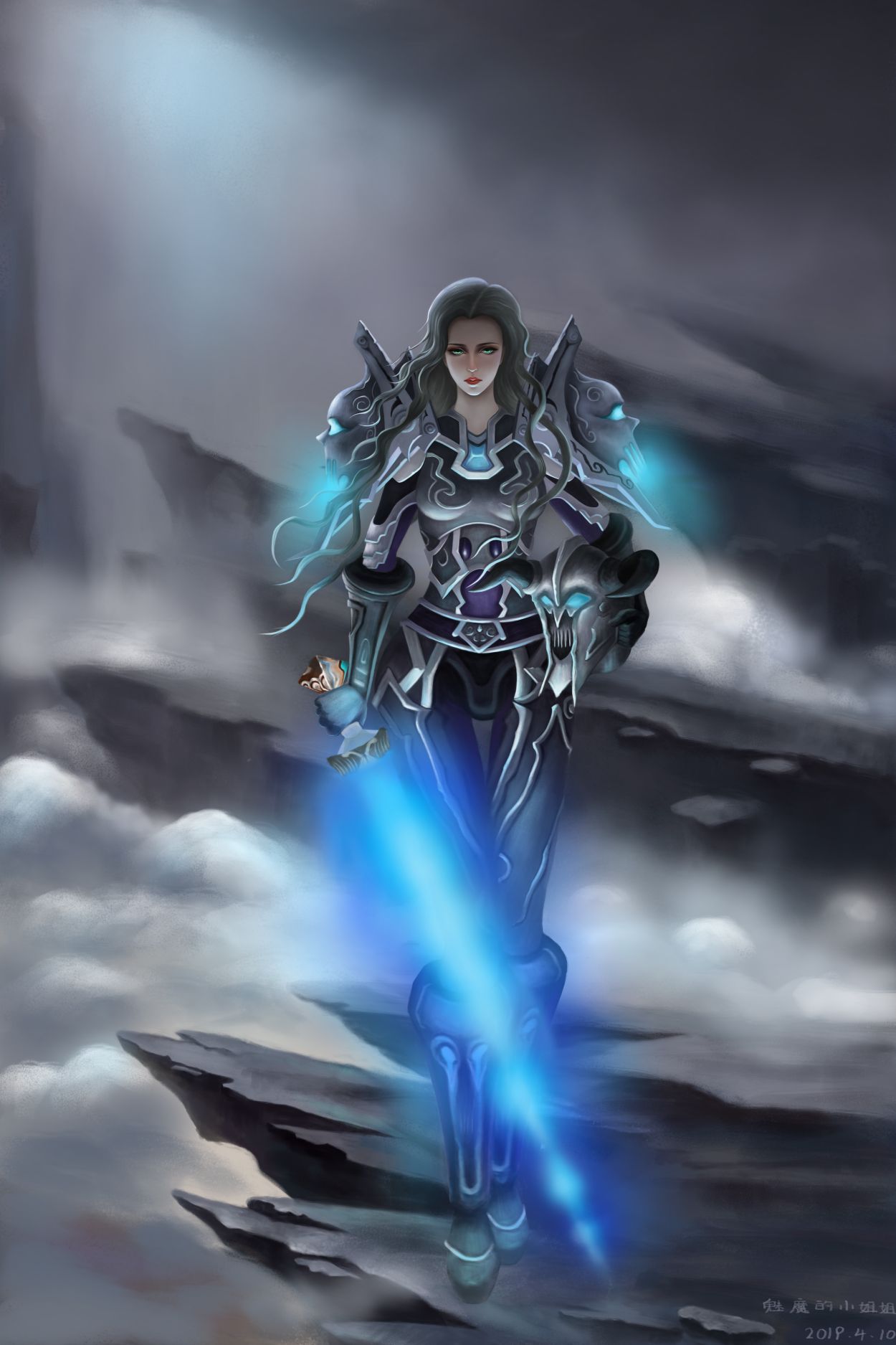 魔兽世界原创人类战士小姐姐