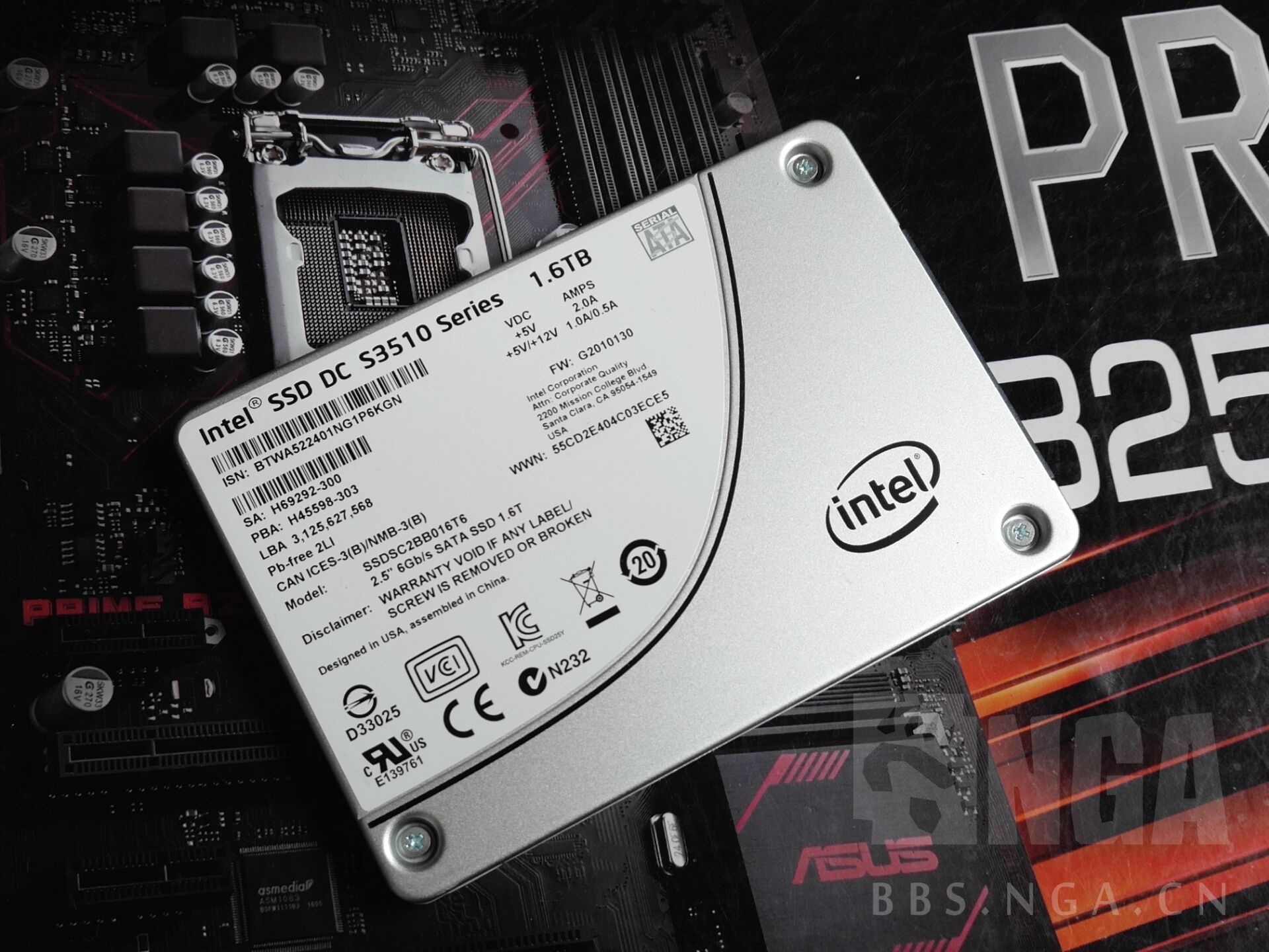 电脑硬件英特尔企业级固态s351016t国行正品三星ddr38g1600内存