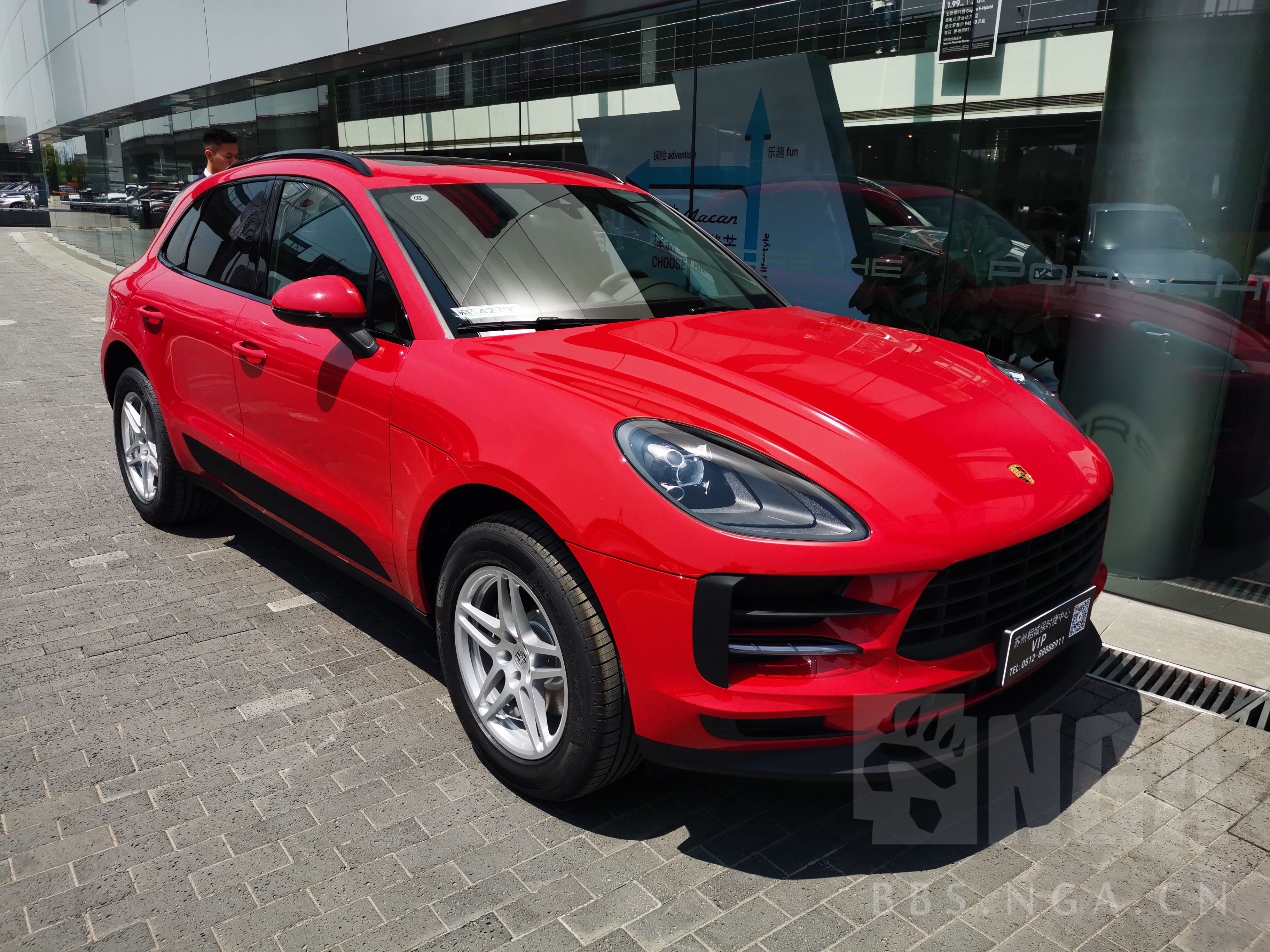 防一血胭脂红macan提车作业