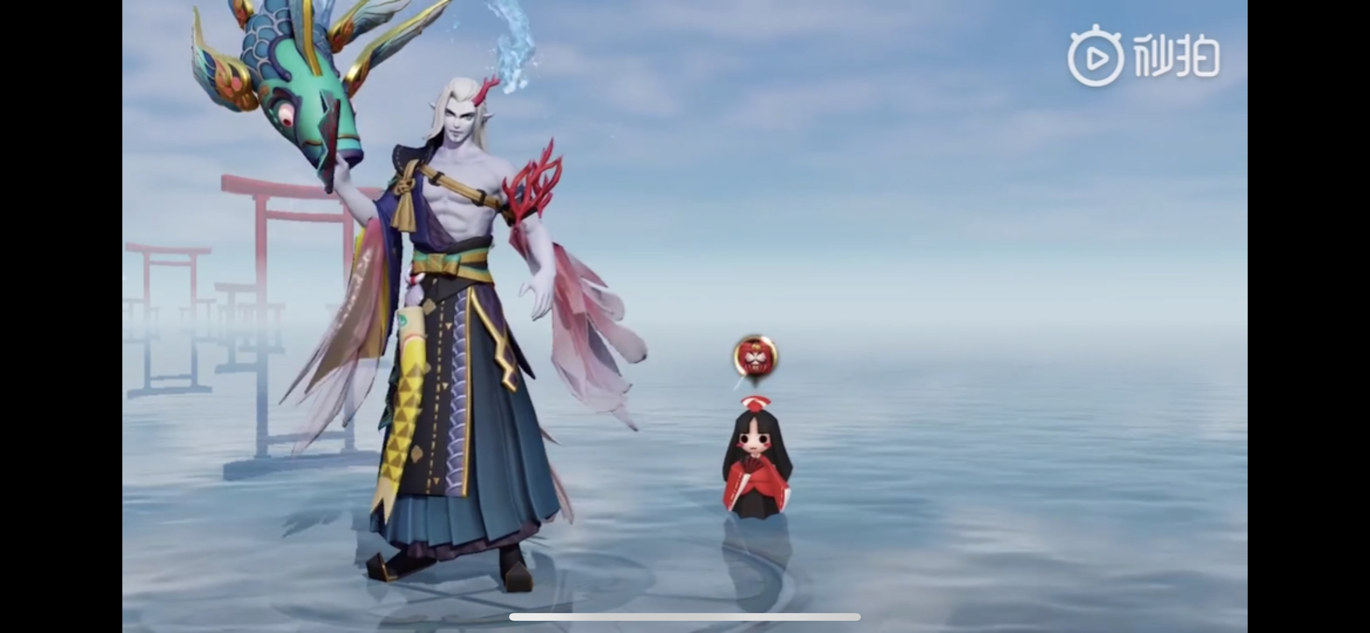 搬运荒川之主珍藏皮肤怒涛沧海建模特效预览