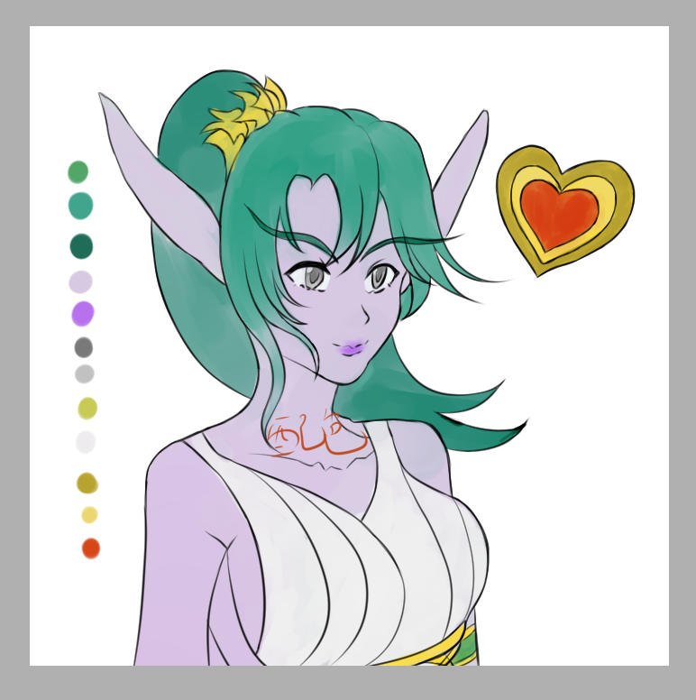 同人创作月夕颜的风暴绘画室美鱼送大家一个泰兰德头像05