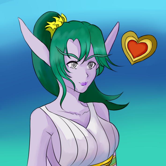 同人创作月夕颜的风暴绘画室美鱼送大家一个泰兰德头像05