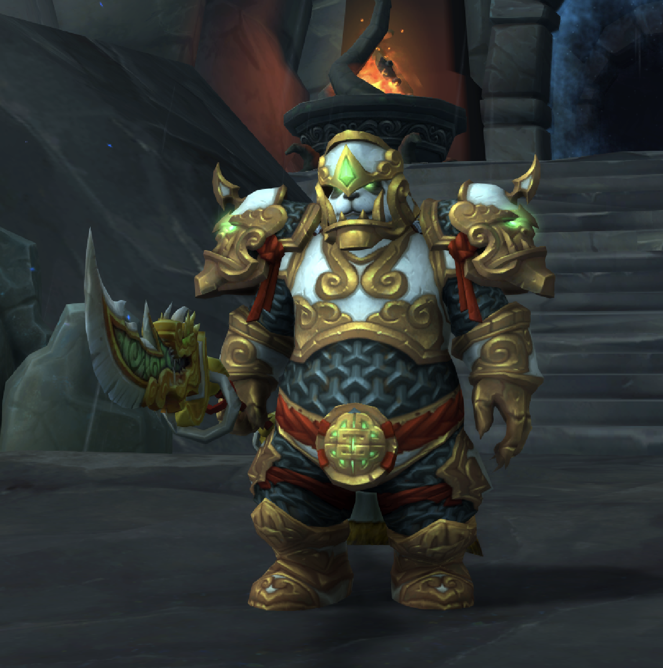 求熊猫人板甲幻化