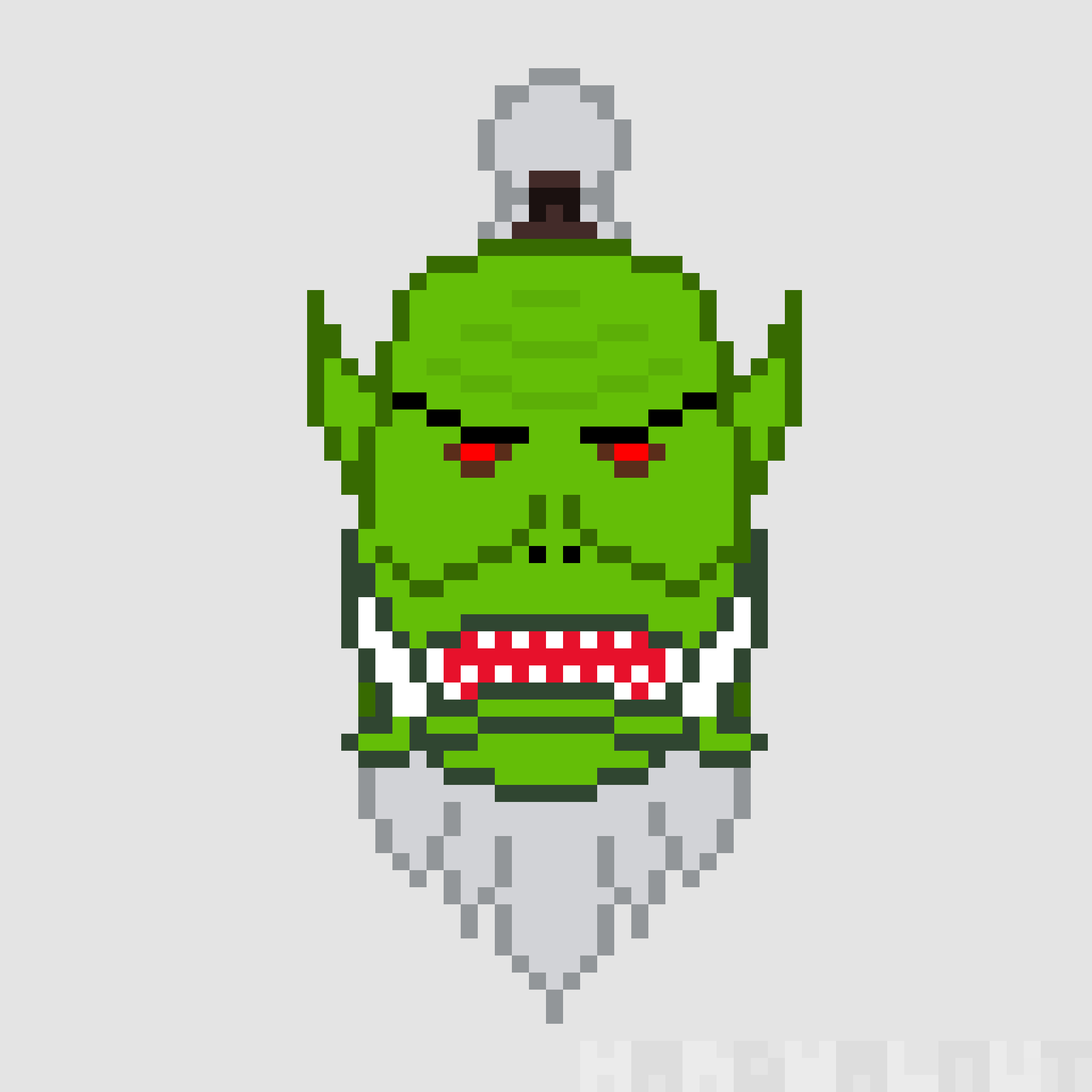 [魔兽世界]像素画,萌萌的兽人