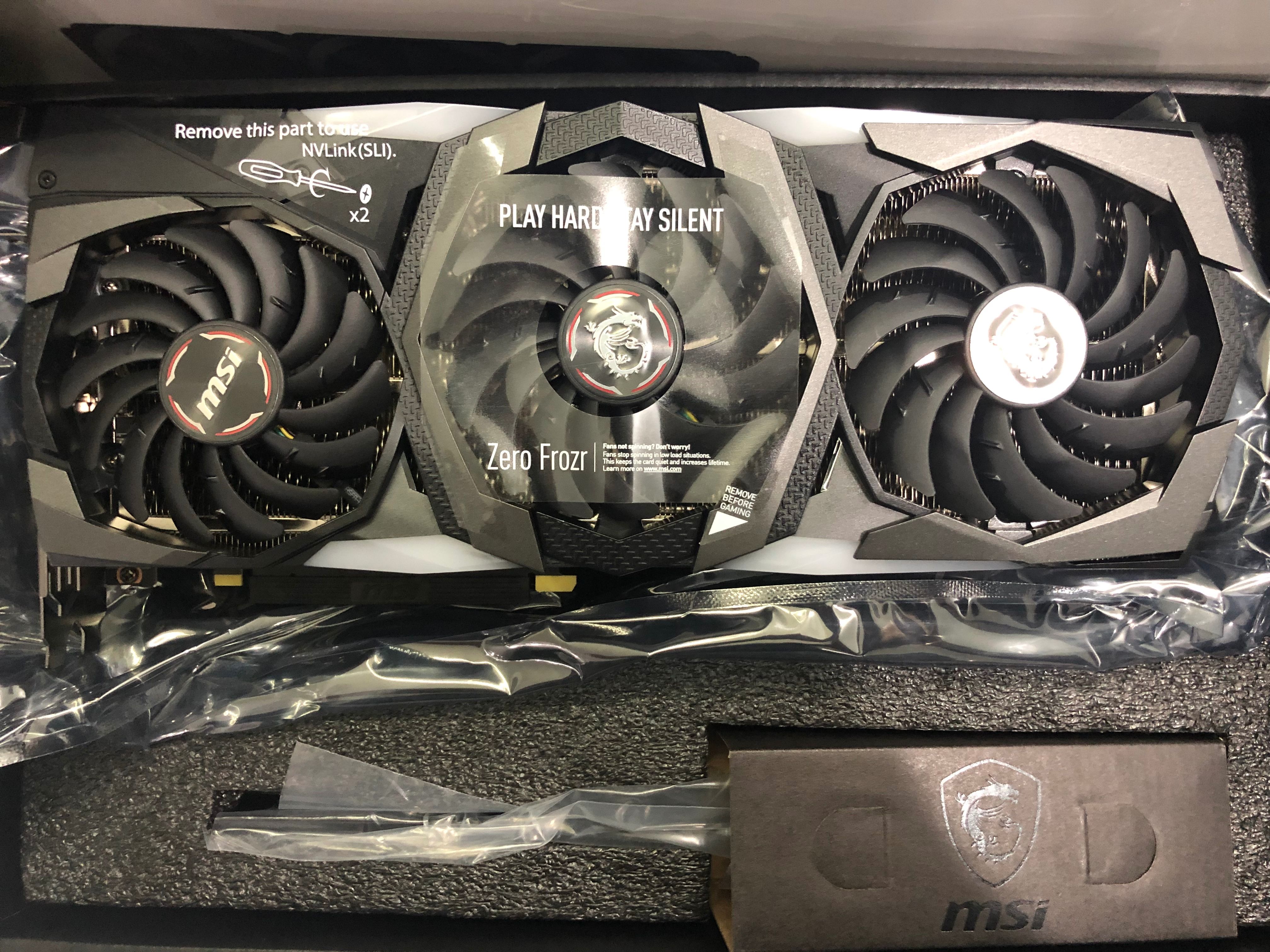 [作业贴] msi 2080ti魔龙极简开箱.