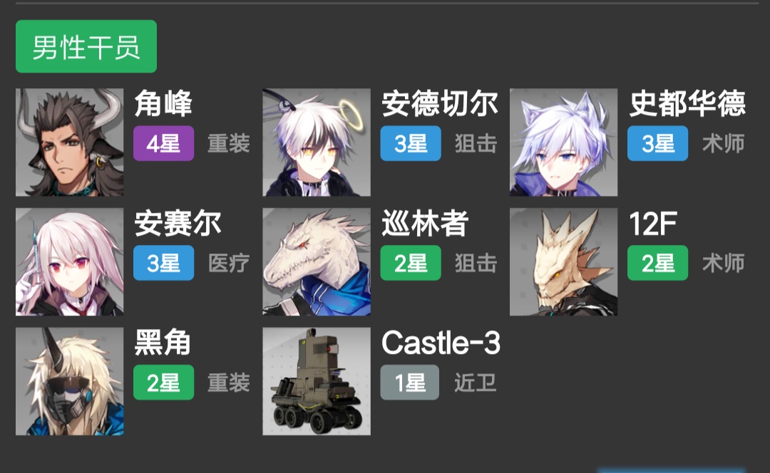 智障水原来安赛尔居然是男性干员