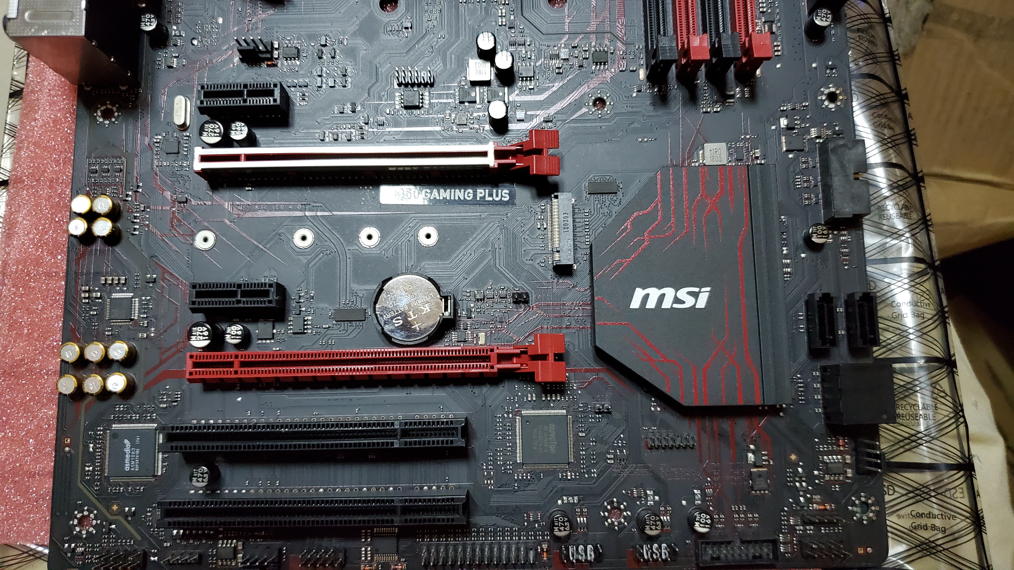 [电脑整机][电脑硬件]出售一张9成新的微星b350gaming plus主板