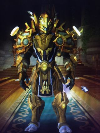 求大佬发个赞达拉巨魔穿黄金狮王套装的样子