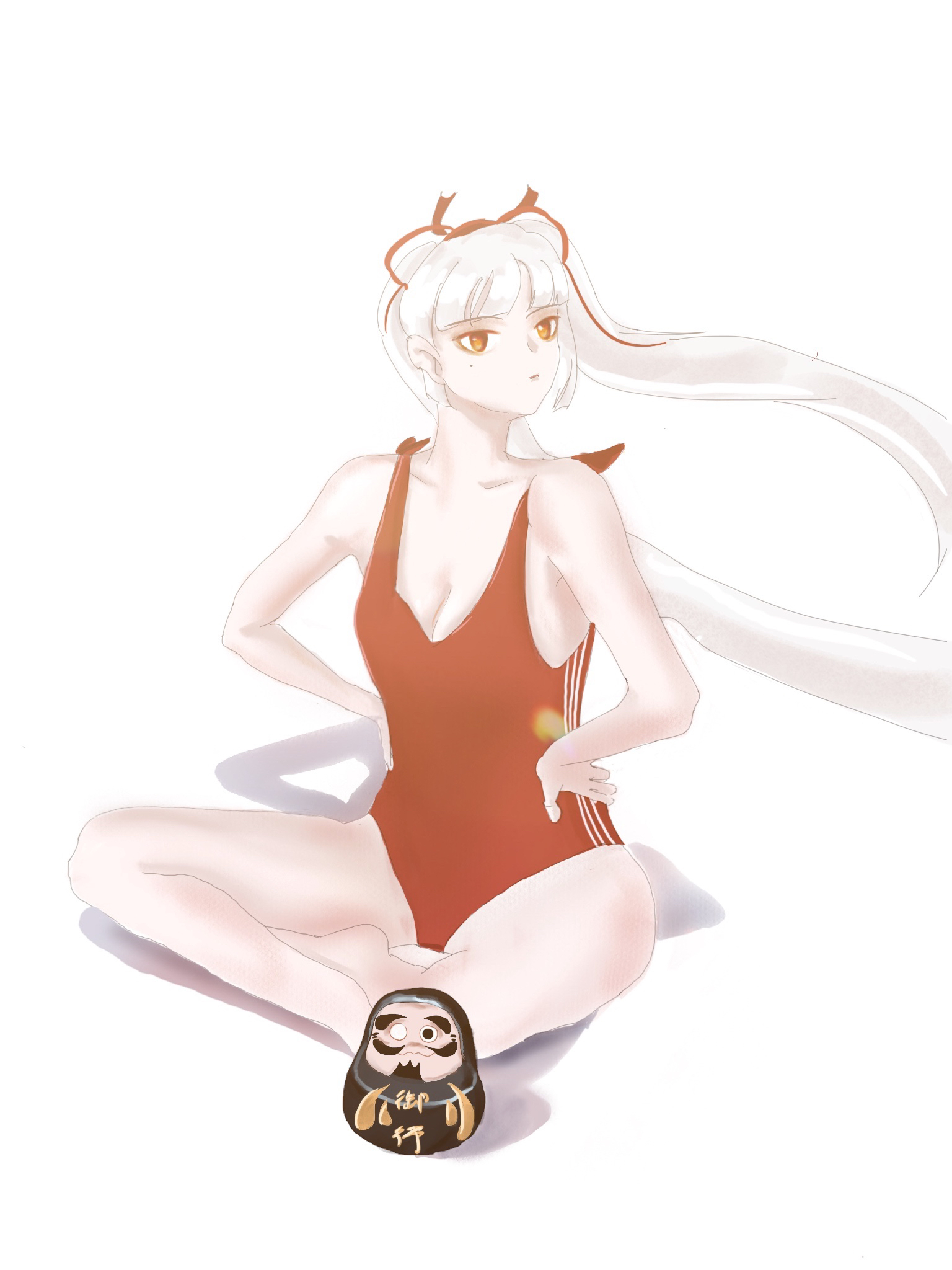 萌新准备画一系列夏日沙滩主题的式神更新了泳装不知火