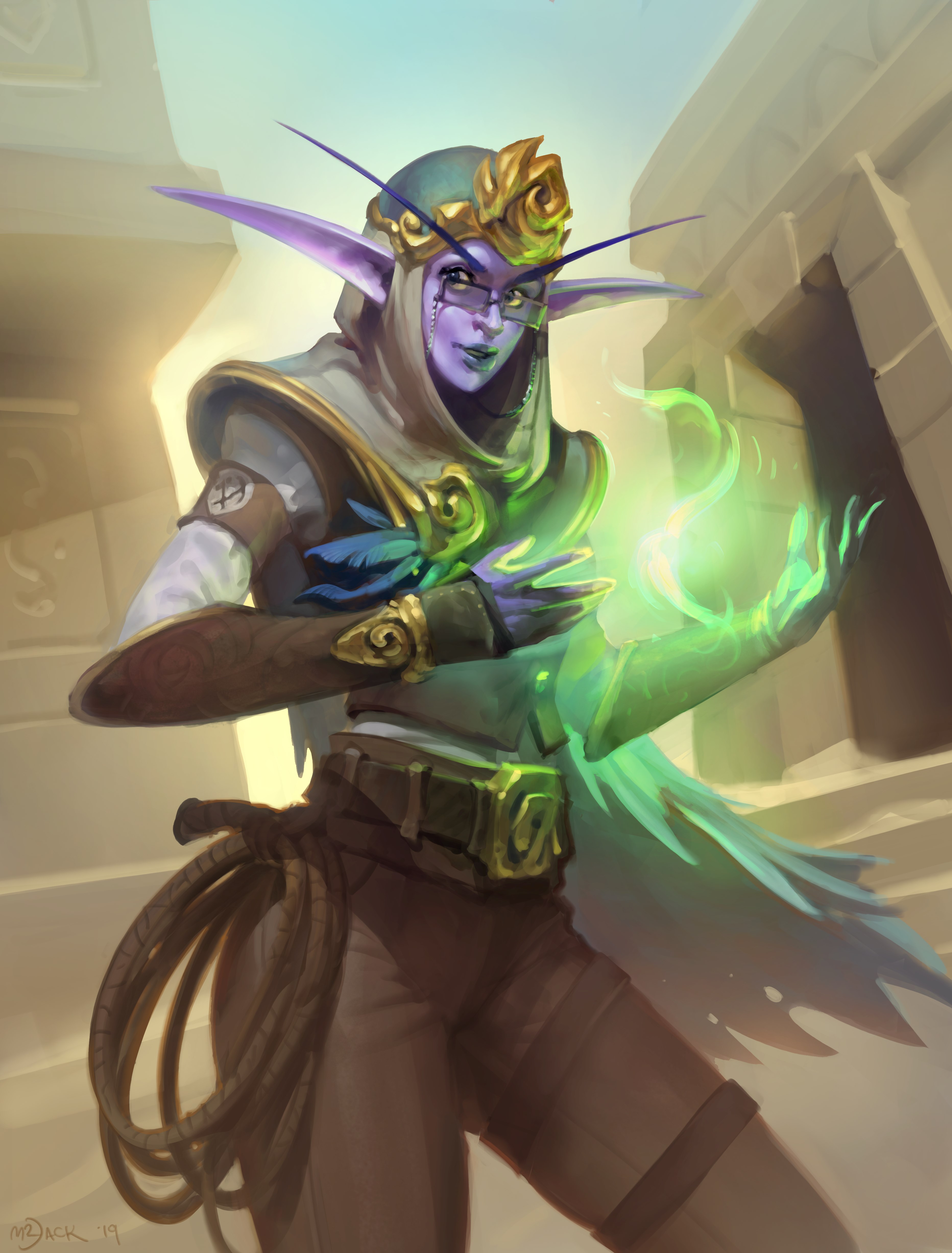 [疑问]隔壁炉石玩家跑来提问!精灵语十级的老哥进