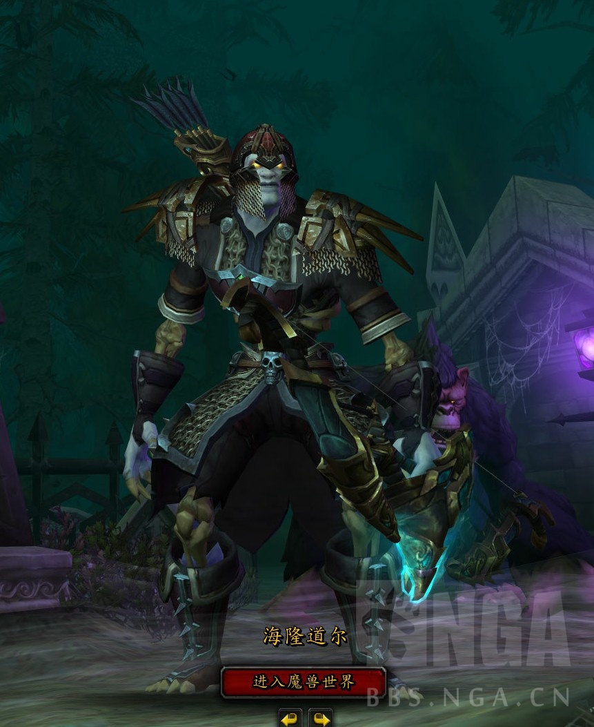 [锁甲] 亡灵小猎人刷黑海岸攻城,终于把锁甲链群库刷出来了,如图.