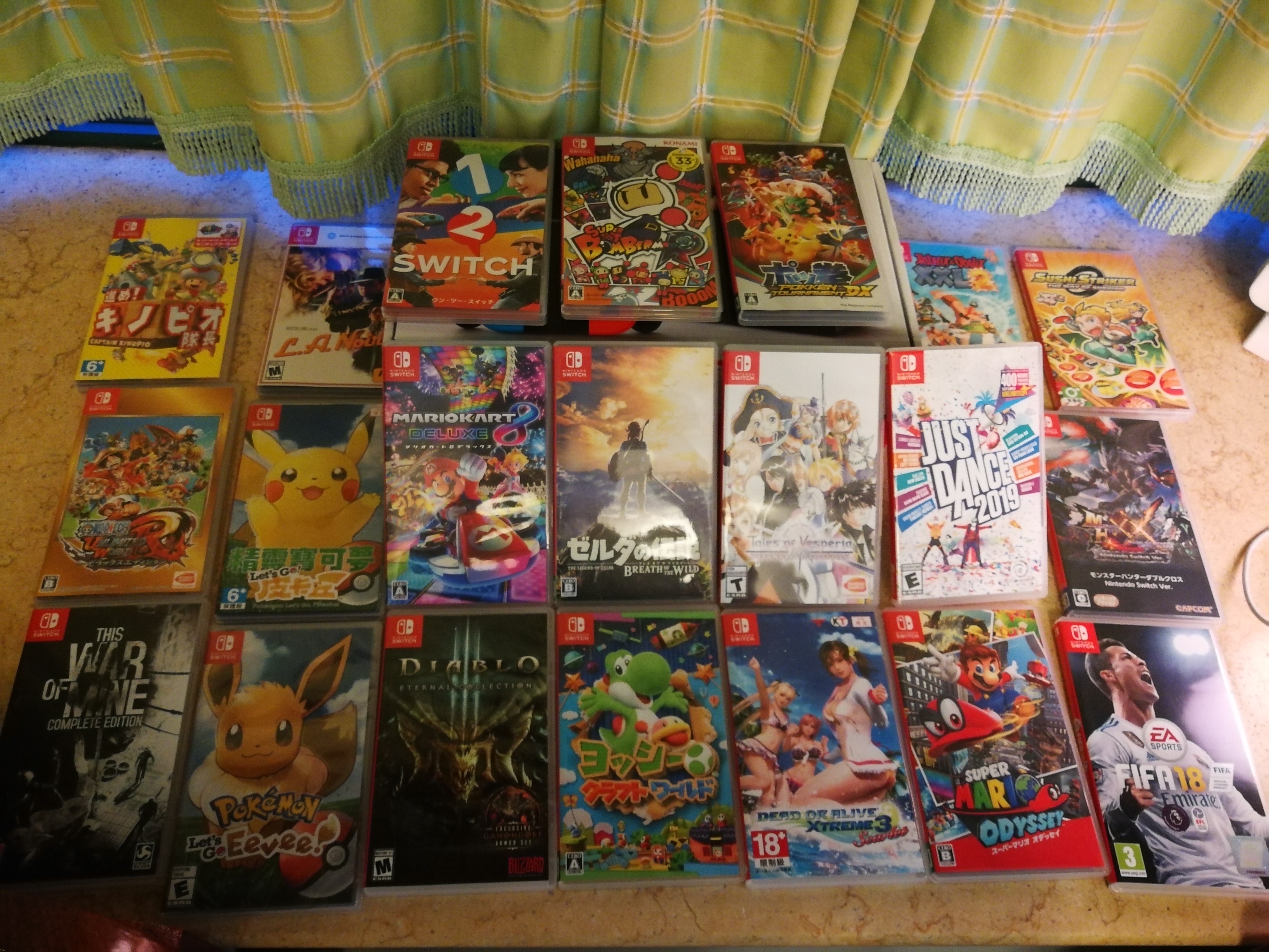 二手游戏switch二手卡带打包出共18款