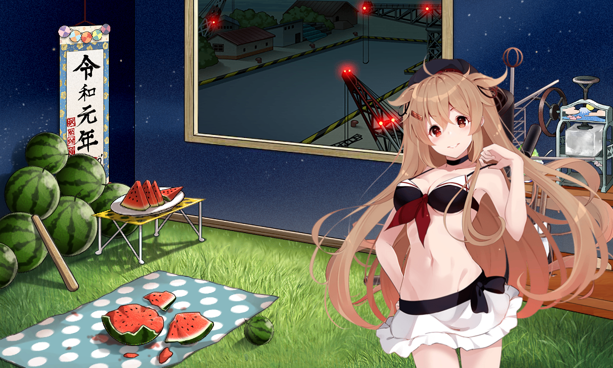 舰colle村雨改二泳装舰装魔改