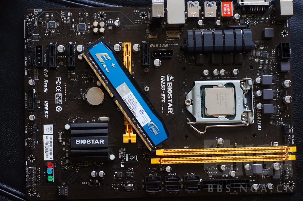 [电脑硬件] i3 8100,映泰b250-btc,team ddr4 2400 8g,1100元