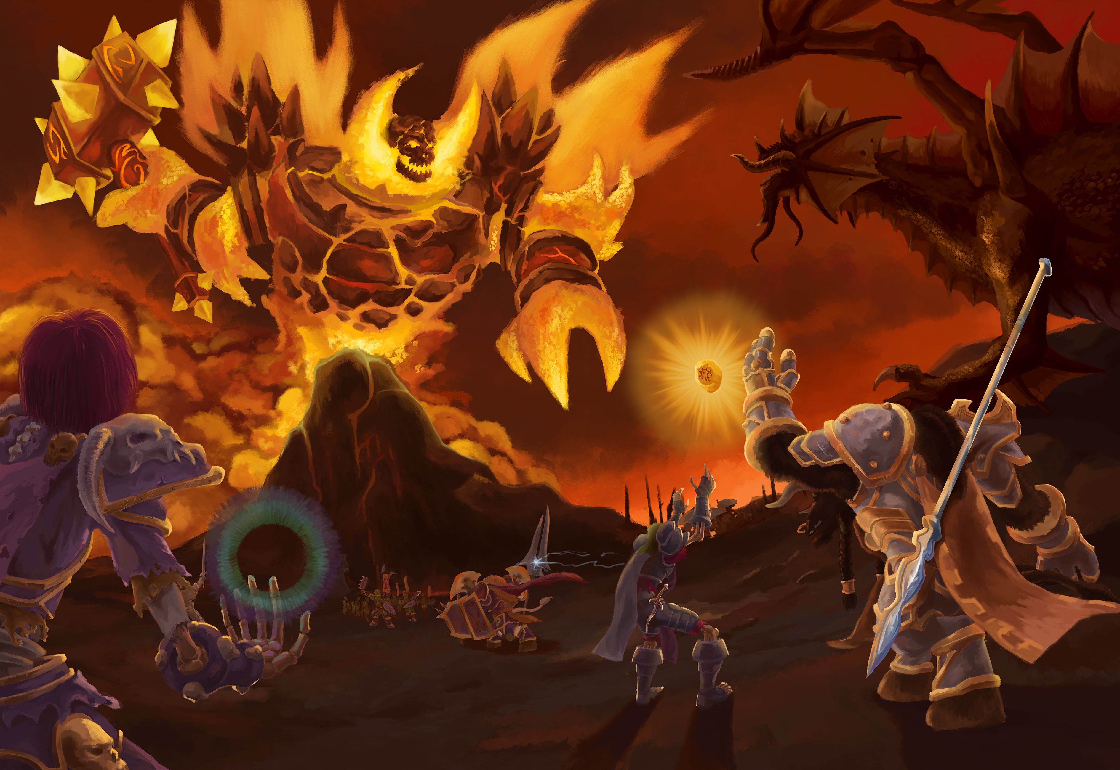 魔兽世界经典怀旧主题绘黑石山之王