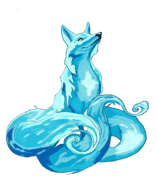 画一只可爱的闪狐!希望能天天给我偷来最棒的卡!