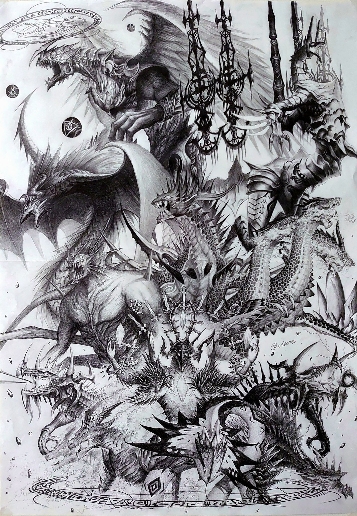 破事水男人的浪漫就是龙族大怪兽手绘地狱绘图