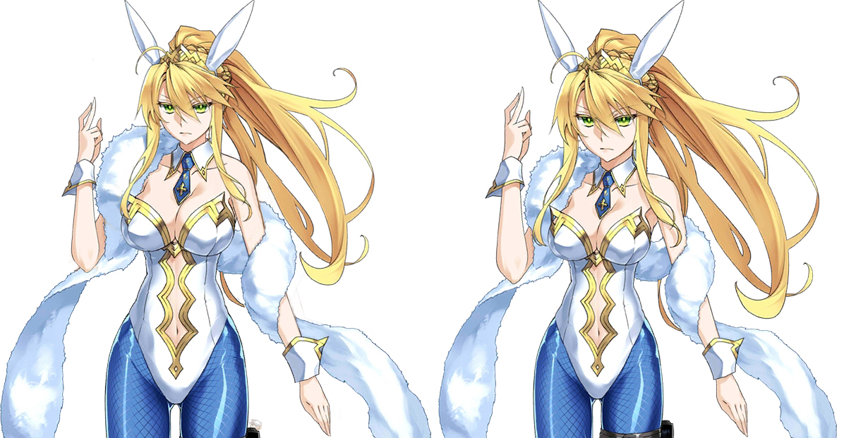 艺术审美e兔子王初始立绘微调