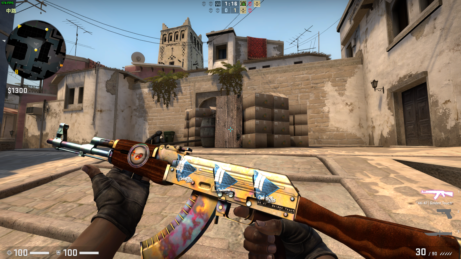 饰品出售出一把009磨损的黄金淬火ak有意的来看看