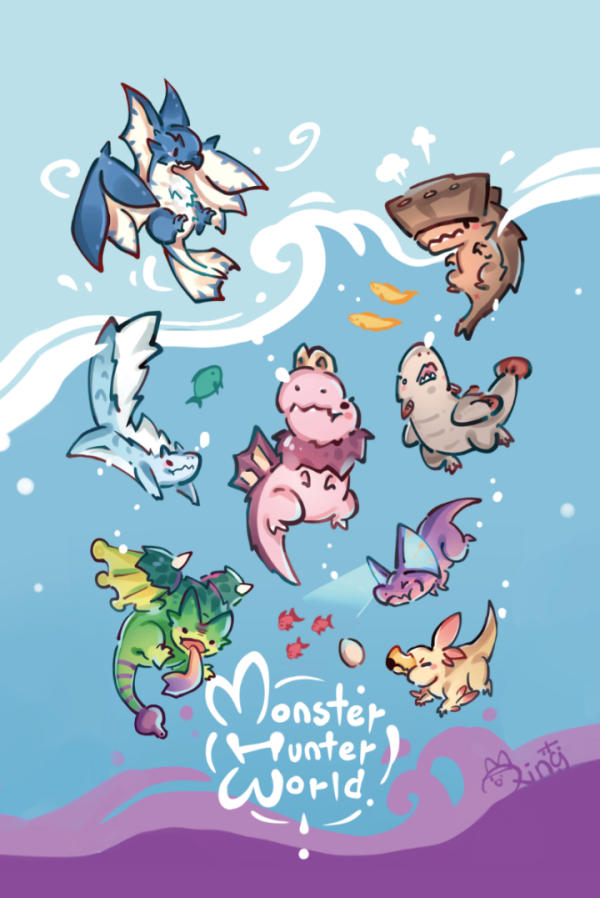 想求几张怪物猎人手机壁纸
