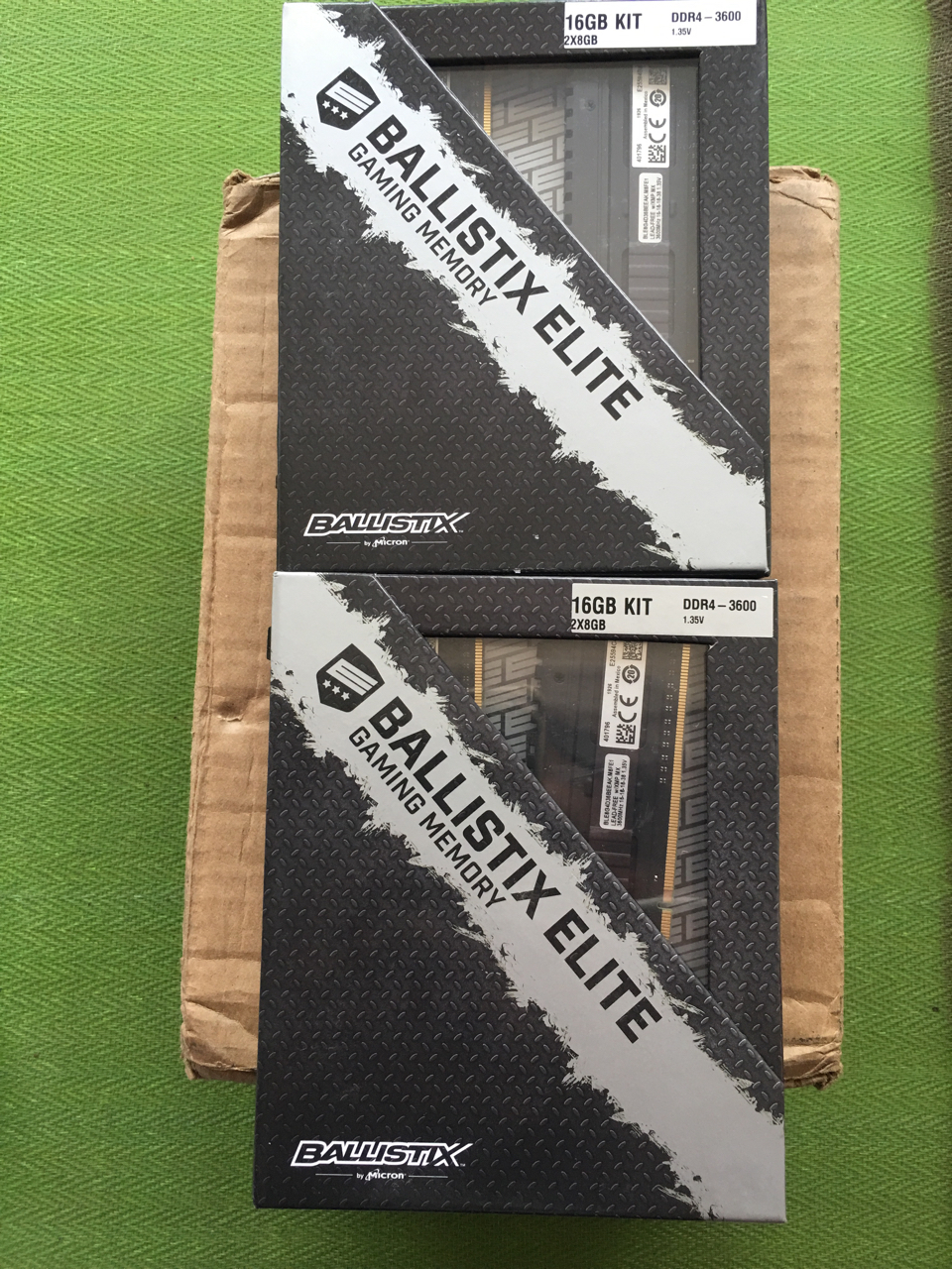 已出电脑硬件镁光铂胜ballistixelite3600内存