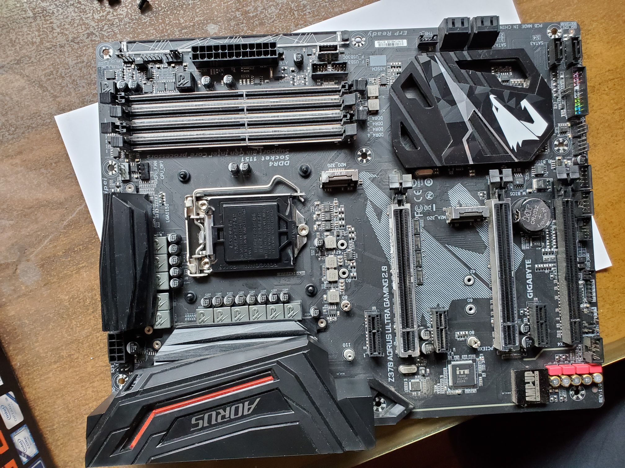 [电脑配件]出一张技嘉z370 aorus ultra gaming2.