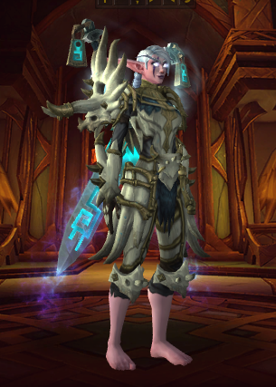 求大佬来一套适合暗夜女精灵战士的板甲幻化图!